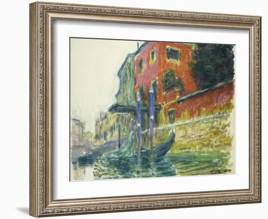 The Red House; La Maison Rouge, 1908-Claude Monet-Framed Giclee Print