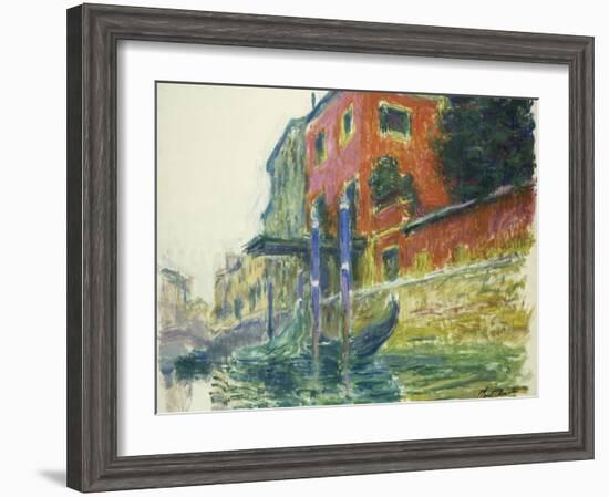 The Red House; La Maison Rouge, 1908-Claude Monet-Framed Giclee Print