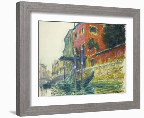 The Red House; La Maison Rouge, 1908-Claude Monet-Framed Giclee Print