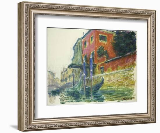 The Red House-Claude Monet-Framed Giclee Print