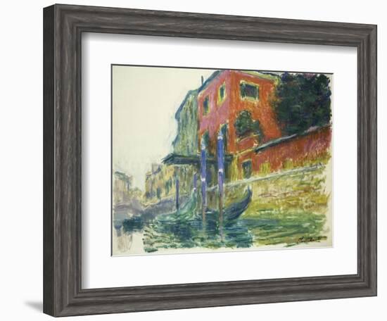 The Red House-Claude Monet-Framed Giclee Print