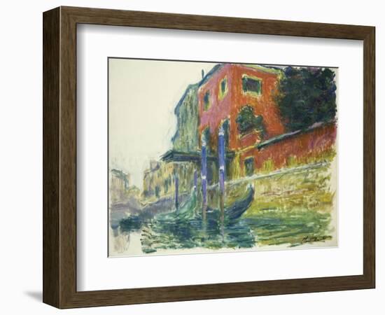 The Red House-Claude Monet-Framed Giclee Print