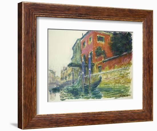 The Red House-Claude Monet-Framed Giclee Print