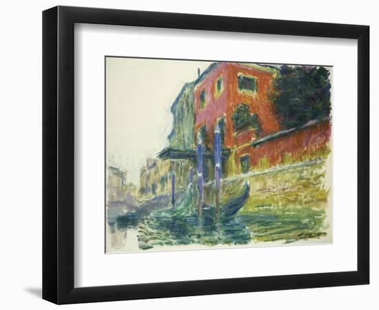 The Red House-Claude Monet-Framed Giclee Print