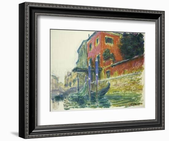 The Red House-Claude Monet-Framed Giclee Print