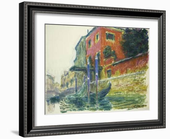 The Red House-Claude Monet-Framed Giclee Print