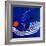 The red moon in the blue evening-Hyunah Kim-Framed Premium Giclee Print