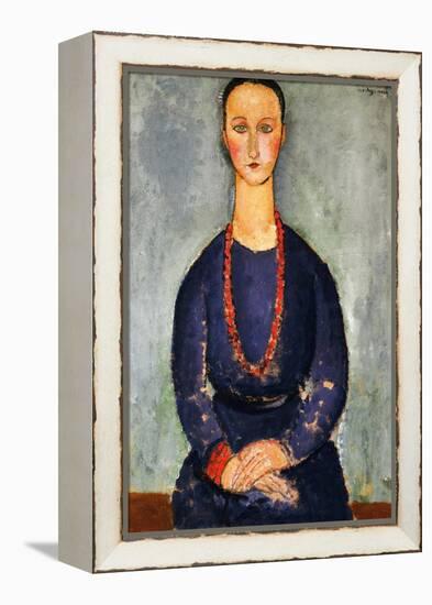 The Red Necklace, 1918-Amedeo Modigliani-Framed Premier Image Canvas