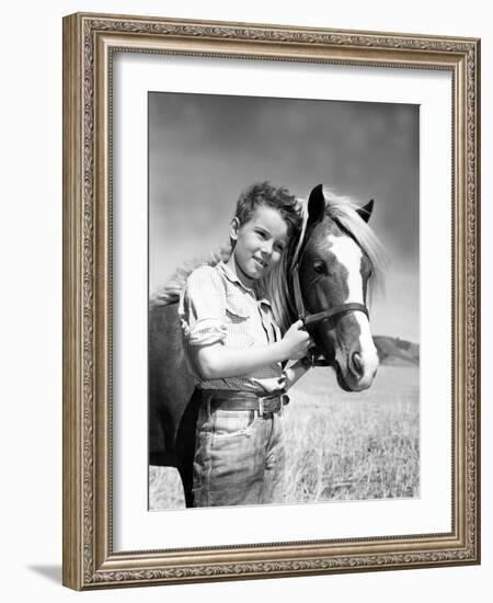 The Red Pony, Peter Miles, 1949-null-Framed Photo