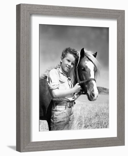 The Red Pony, Peter Miles, 1949-null-Framed Photo