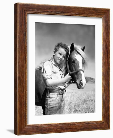 The Red Pony, Peter Miles, 1949-null-Framed Photo