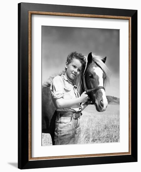 The Red Pony, Peter Miles, 1949-null-Framed Photo