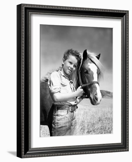 The Red Pony, Peter Miles, 1949-null-Framed Photo