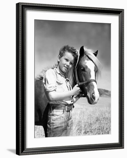 The Red Pony, Peter Miles, 1949-null-Framed Photo