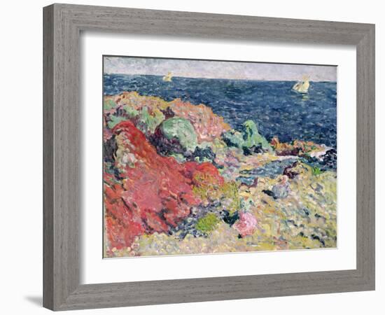 The Red Rocks at Antheor, 1901 (Oil on Canvas)-Louis Valtat-Framed Giclee Print