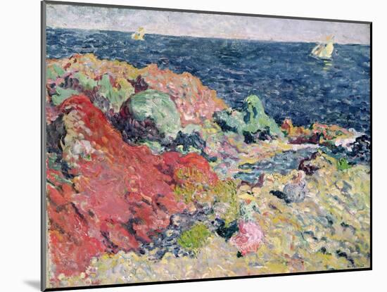 The Red Rocks at Antheor, 1901 (Oil on Canvas)-Louis Valtat-Mounted Giclee Print