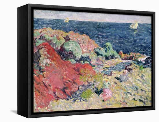 The Red Rocks at Antheor, 1901 (Oil on Canvas)-Louis Valtat-Framed Premier Image Canvas