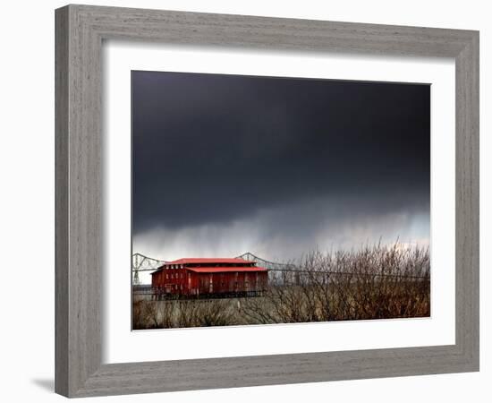 The Red Roof-Jody Miller-Framed Photographic Print