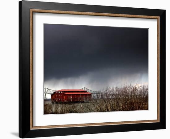 The Red Roof-Jody Miller-Framed Photographic Print