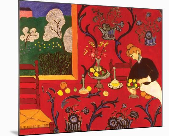 The Red Room-Henri Matisse-Mounted Premium Giclee Print
