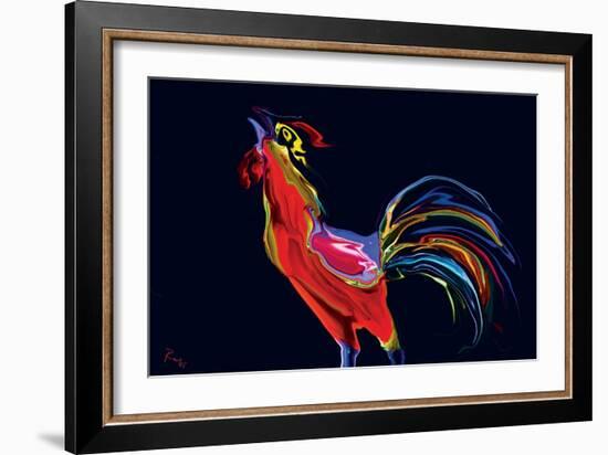 The Red Rooster-Rabi Khan-Framed Art Print