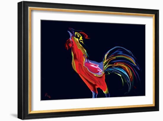 The Red Rooster-Rabi Khan-Framed Art Print