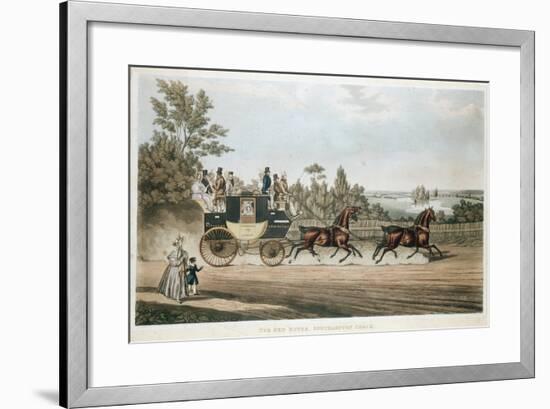 The Red Rover, Southampton Coach, C1815-null-Framed Giclee Print