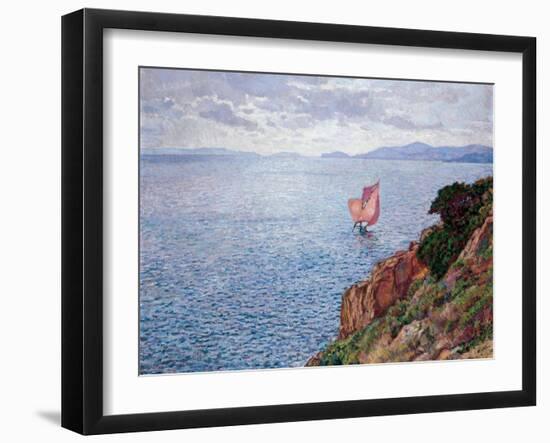 The Red Sail-Théo van Rysselberghe-Framed Giclee Print