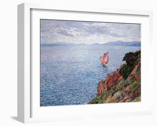 The Red Sail-Théo van Rysselberghe-Framed Giclee Print