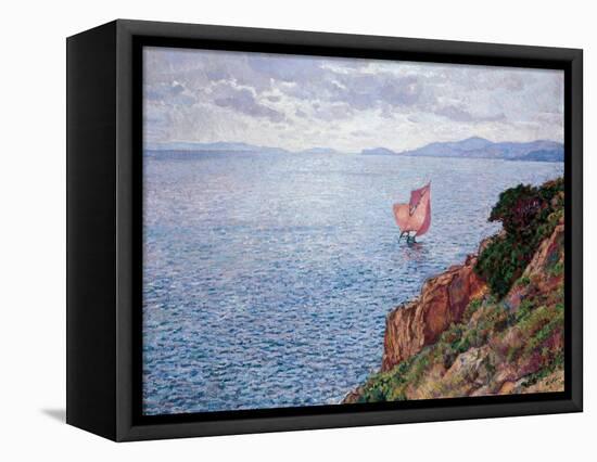The Red Sail-Théo van Rysselberghe-Framed Premier Image Canvas