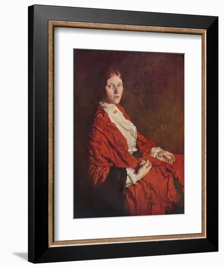 'The Red Scarf', 1935-William Newenham Montague Orpen-Framed Giclee Print