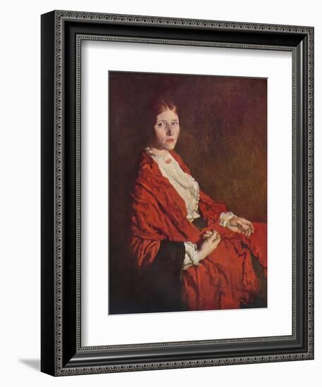'The Red Scarf', 1935-William Newenham Montague Orpen-Framed Giclee Print