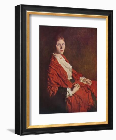 'The Red Scarf', 1935-William Newenham Montague Orpen-Framed Giclee Print