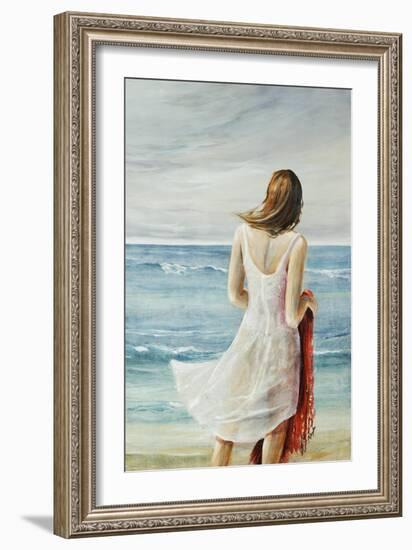 The Red Shawl-Farrell Douglass-Framed Giclee Print