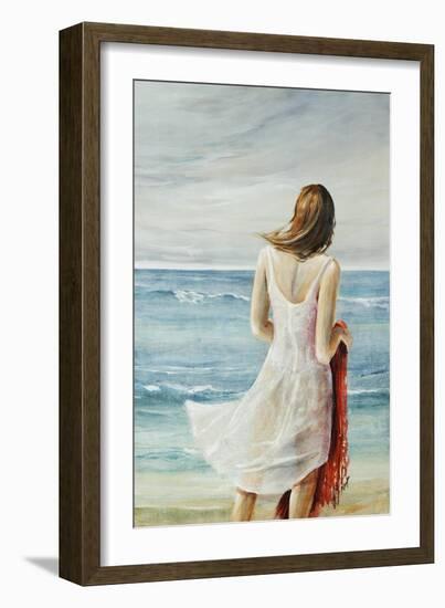 The Red Shawl-Farrell Douglass-Framed Giclee Print