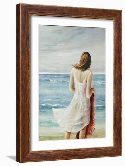 The Red Shawl-Farrell Douglass-Framed Giclee Print