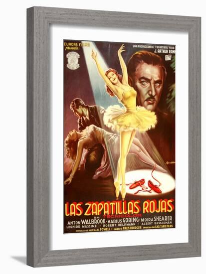 The Red Shoes, (aka Las Zapatillas Rojas), Moira Shearer, Anton Walbrook, 1948-null-Framed Art Print