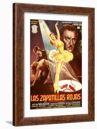 The Red Shoes, (aka Las Zapatillas Rojas), Moira Shearer, Anton Walbrook, 1948-null-Framed Art Print