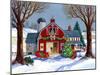 The Red Sleigh Barn-Geraldine Aikman-Mounted Giclee Print