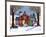 The Red Sleigh Barn-Geraldine Aikman-Framed Giclee Print