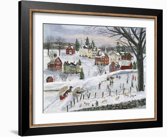 The Red Sleigh-Bob Fair-Framed Giclee Print