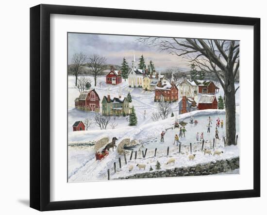 The Red Sleigh-Bob Fair-Framed Giclee Print