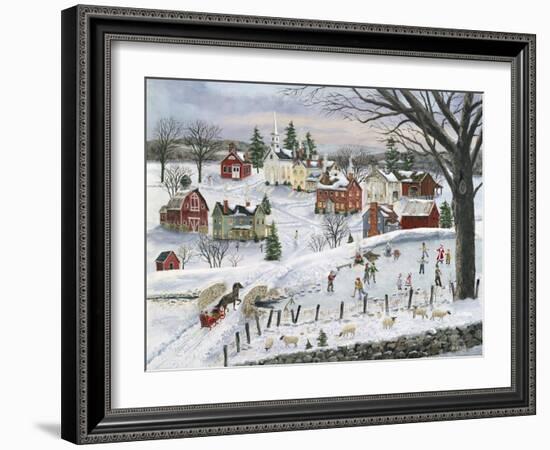 The Red Sleigh-Bob Fair-Framed Giclee Print