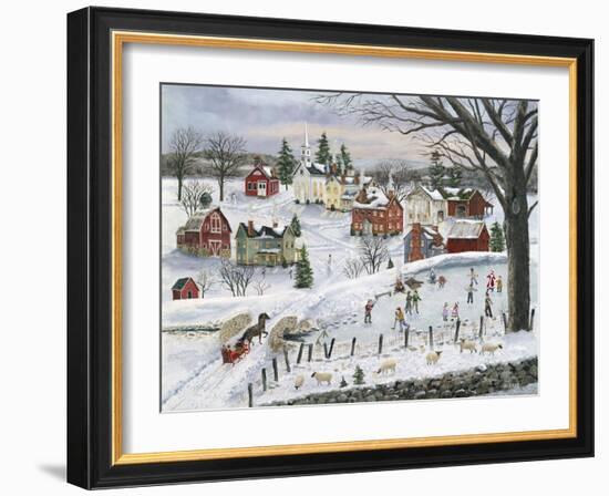 The Red Sleigh-Bob Fair-Framed Giclee Print