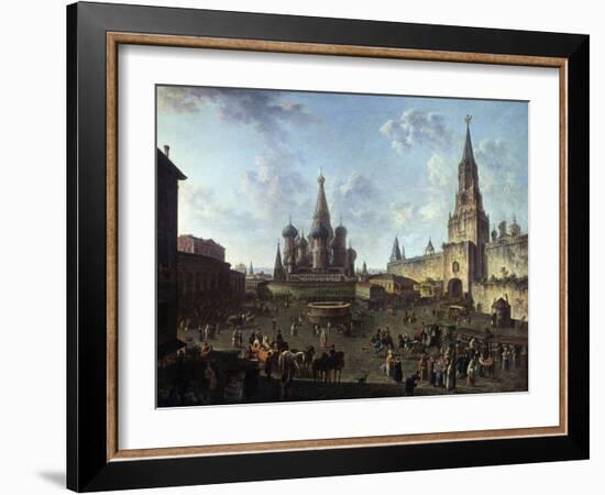 The Red Square in Moscow, 1801-Fyodor Yakovlevich Alexeev-Framed Giclee Print