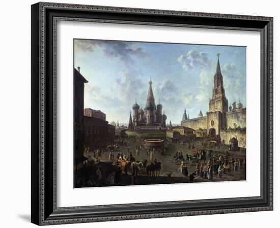 The Red Square in Moscow, 1801-Fyodor Yakovlevich Alexeev-Framed Giclee Print
