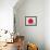 The Red Sun-Joan Miro-Framed Art Print displayed on a wall