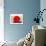 The Red Sun-Joan Miro-Art Print displayed on a wall