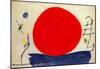 The Red Sun-Joan Miro-Mounted Art Print