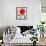 The Red Sun-Joan Miro-Framed Art Print displayed on a wall